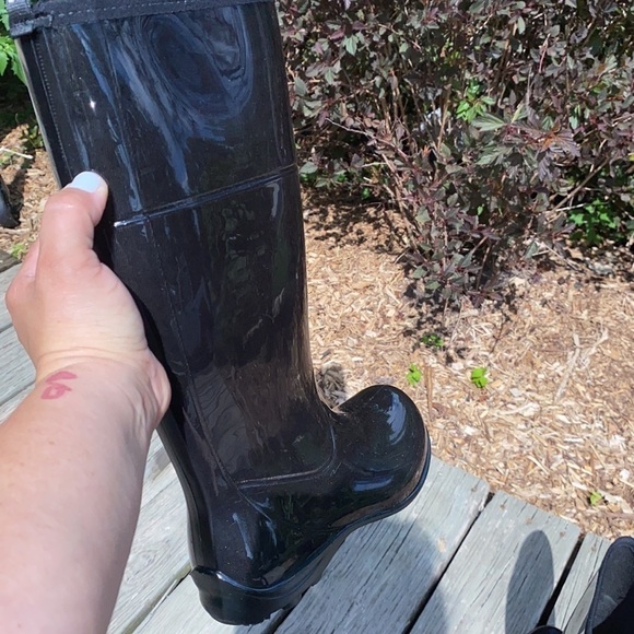 Kamik tall boots black rain size 6 NEW - Picture 8 of 9